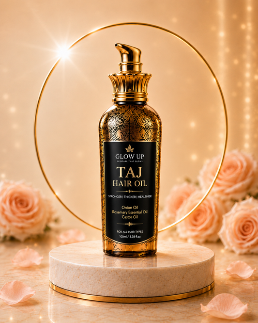 Glow Up Taj Hair Oil | Stronger, Thicker & Healthier-Looking Hair | 100ml