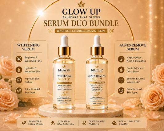 Glow Up Serum Duo Bundle – Whitening & Acne Control Serums | 60ml